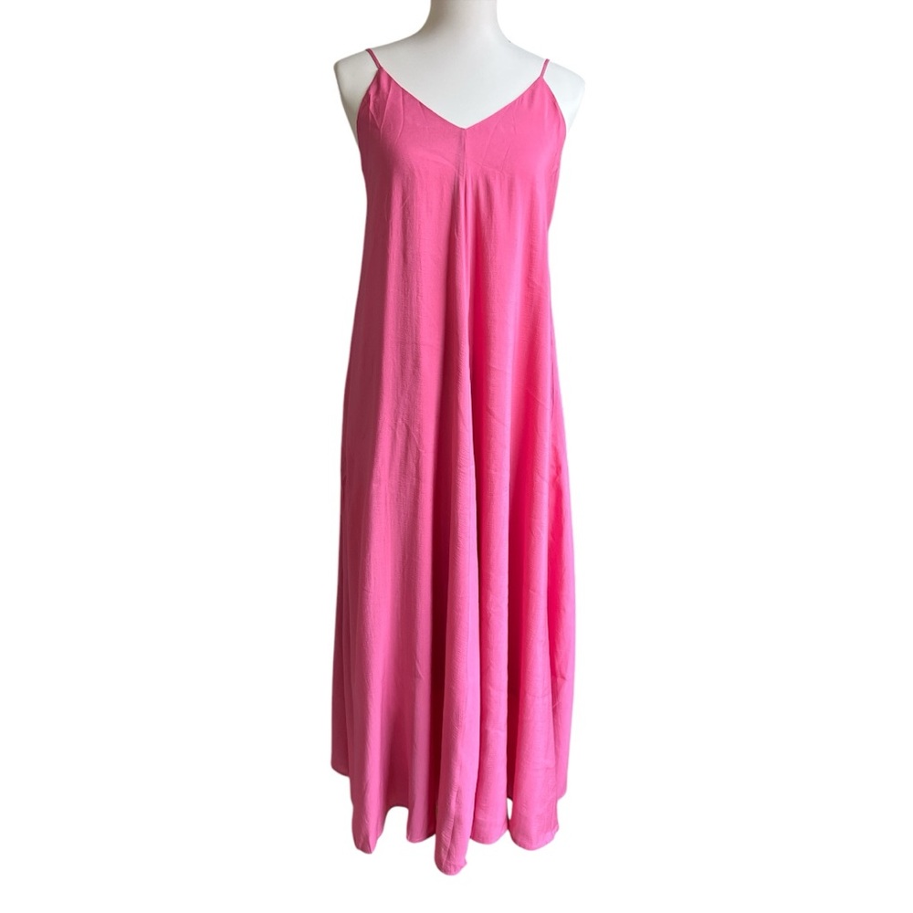 Commense Women’s XS Double Layers V-Neck Sleeveless Long Maxi Flowy Dress